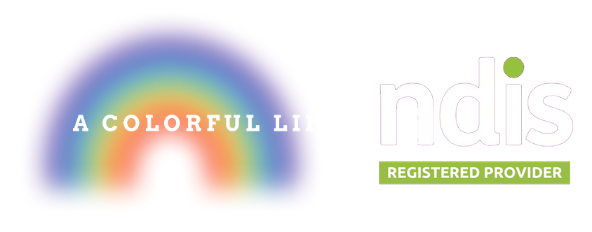 logo a colorful life and ndis